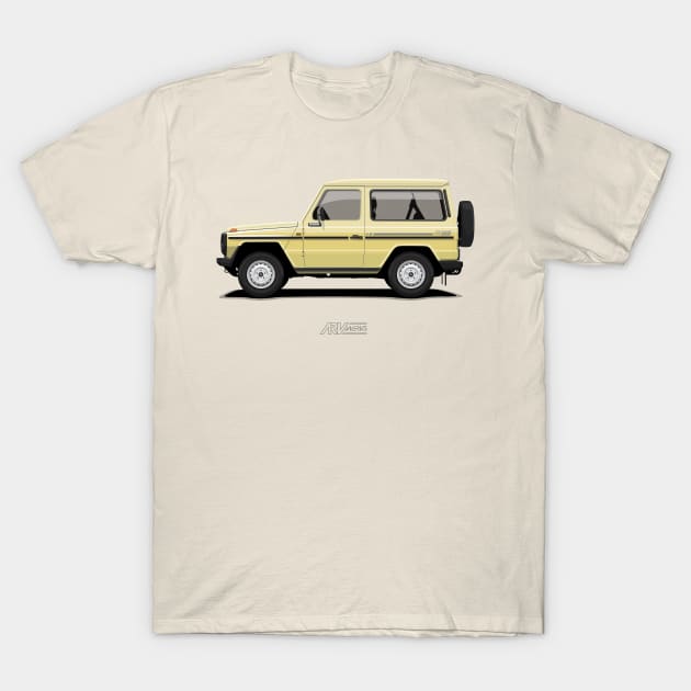 Mercedes 240 GD SWB (W460) Limestone T-Shirt by ARVwerks